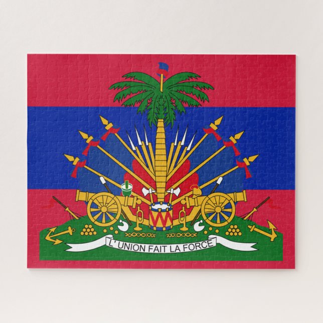Quebra-cabeça haiti emblem (Horizontal)