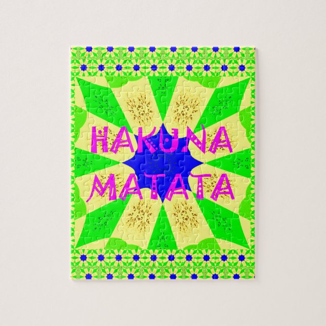 Quebra-cabeça Hakuna Matata Belo Design Incrível Colo (Vertical)