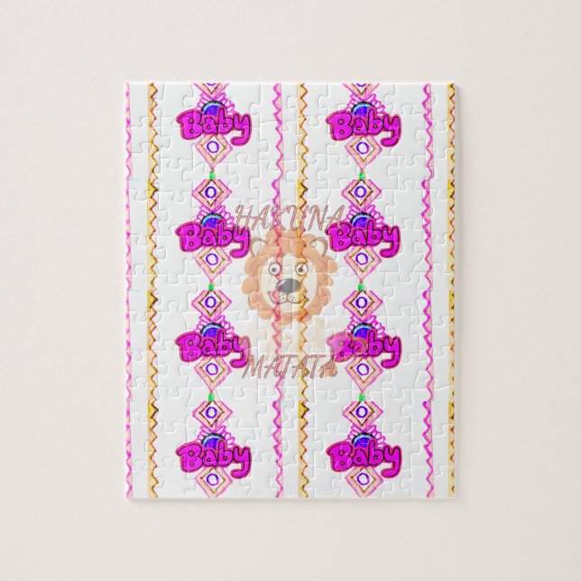Quebra-cabeça Hakuna Matata: Belo Leão Design Motif (Vertical)