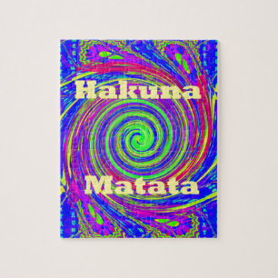 Quebra-cabeça Hakuna Matata - Design com Cores Vibrantes