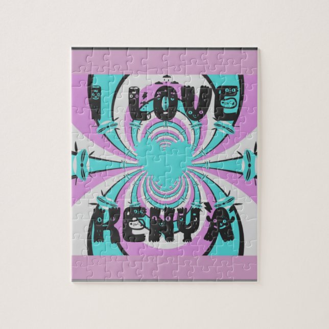 Quebra-cabeça Hakuna Matata Kenya (Vertical)