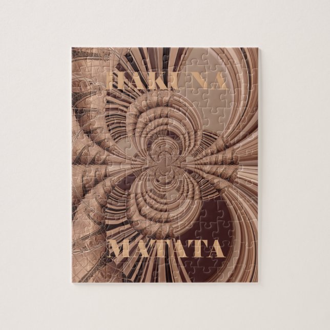 Quebra-cabeça Hakuna Matata Kenya Giraffe Safari Woven Sourveni (Vertical)