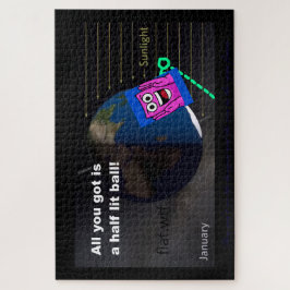 Quebra-cabeça Half lit ball!