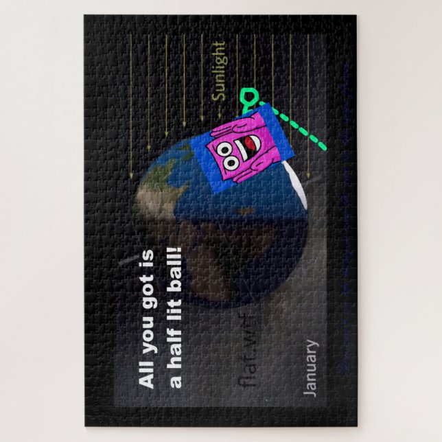 Quebra-cabeça Half lit ball! (Vertical)