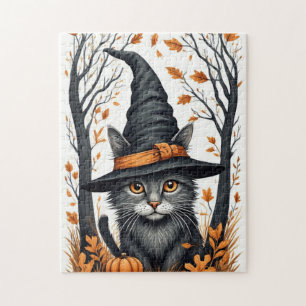 Quebra-cabeça Halloween Cat