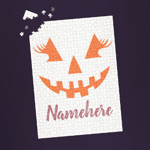 Quebra-cabeça Halloween da Girly Jack O Lanterna Pumpkin Persona