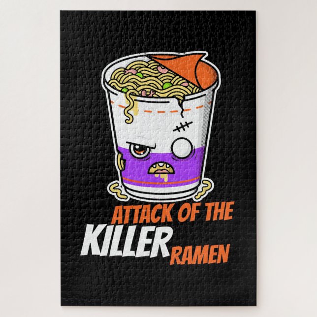Quebra-cabeça Halloween Gift | Ataque Do Ramen (Vertical)