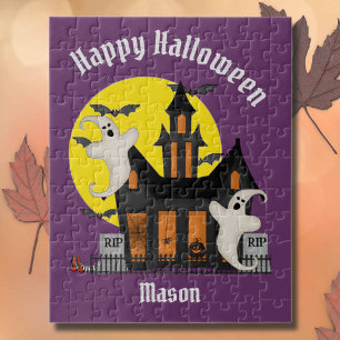Quebra-cabeça Halloween Haunted House Kids Personalizado