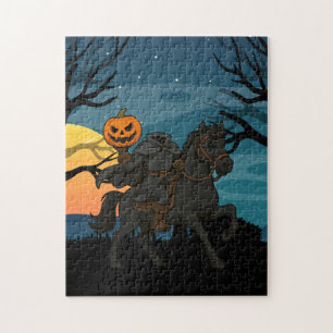 Quebra-cabeça Halloween/Outono de Cavaleiro Sem Cabeça