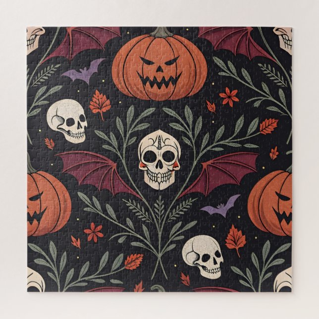 Quebra-cabeça Halloween Vibes Pattern (Vertical)