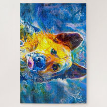 Halo: Retrato de um German shepherd