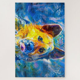 Quebra-cabeça Halo: Retrato de um German shepherd