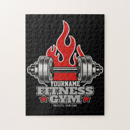 Quebra-cabeça Halteres de musculação personalizados Academia de 