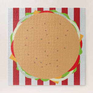 Quebra-cabeça Hamburger Cheeseburger bonito