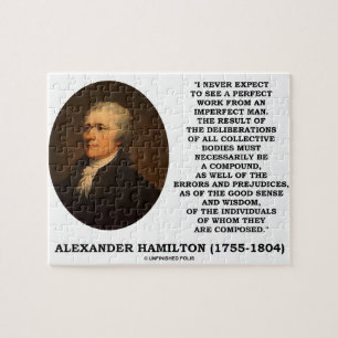 Quebra-cabeça Hamilton nunca espera o homem imperfeito do