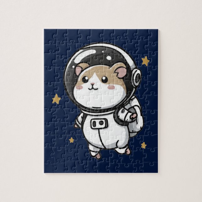 Quebra-cabeça Hamster Astronauta (Vertical)