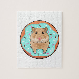 Quebra-cabeça Hamster com Rosquinha