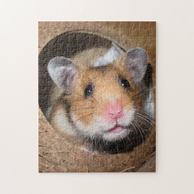 Quebra-cabeça Hamster de Pet Sírio - Hamster Padrão - Urso de Te (Vertical)