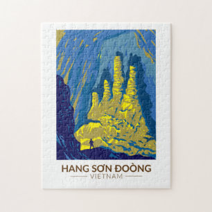 Quebra-cabeça Hang Son Doong Cave Vietnam Viagem Art Vintage