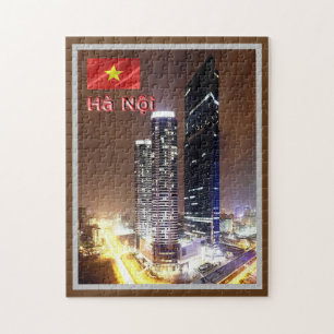 Quebra-cabeça Hanói - Torre de Marca por Noite - Vietname -