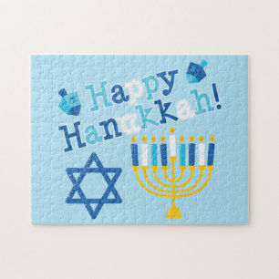 Quebra-cabeça Hanukkah feliz