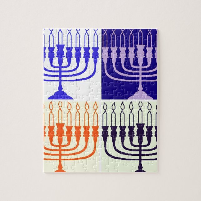 Quebra-cabeça Hanukkah Minorah (Vertical)