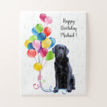 Quebra-cabeça Happy Birthday Black Labrador Balloons - Cute Dog<br><div class="desc">This Happy Birthday Black Labrador and Balloons is a great kids puzzle for a party or anytime . 
Change the name and text ,  or delete of no text .</div>