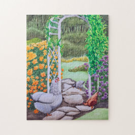 Quebra-cabeça Happy Chicken Garden