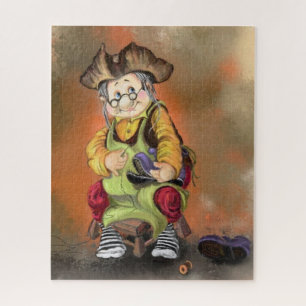 Quebra-cabeça Happy Little Old Shomeker - Cartoon Drawing Funny