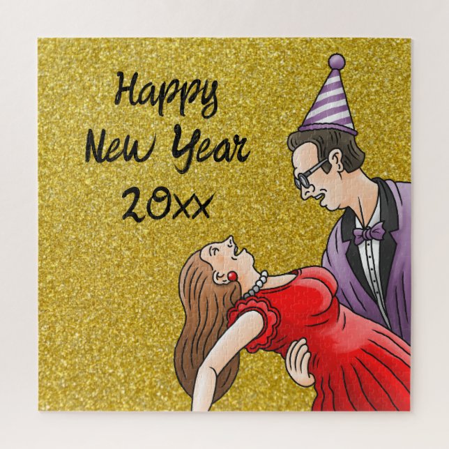 Quebra-cabeça Happy New Year Party (Vertical)