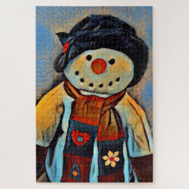 Quebra-cabeça Happy Snowman Holiday