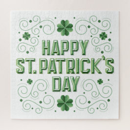 Quebra-cabeça Happy St. Patrick's Day (Beveled) Puzzle 20x20