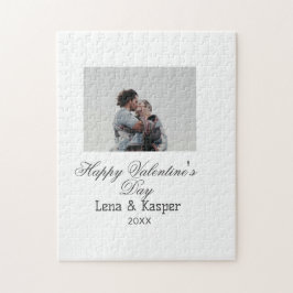 Quebra-cabeça Happy Valentine's day couple photo modern simple t