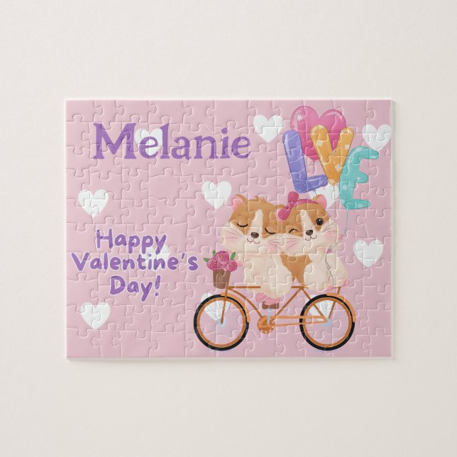 Quebra-cabeça Happy Valentine's Day Kid Puzzle  (Horizontal)