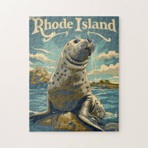 Quebra-cabeça Harbor Seal Rhode Island