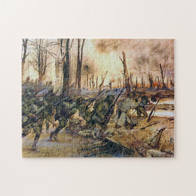 Quebra-cabeça Harlem Hell Fighters Séchault H. Charles McBarron (Horizontal)