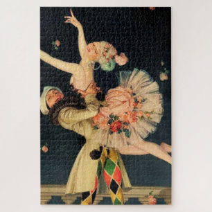 Quebra-cabeça "Harlequin and Columbine", por FX Leyendecker
