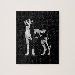 Quebra-cabeça Harlequin great dane - pérola e prata