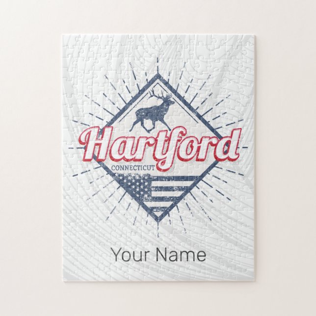 Quebra-cabeça Hartford City Connecticut EUA (Vertical)