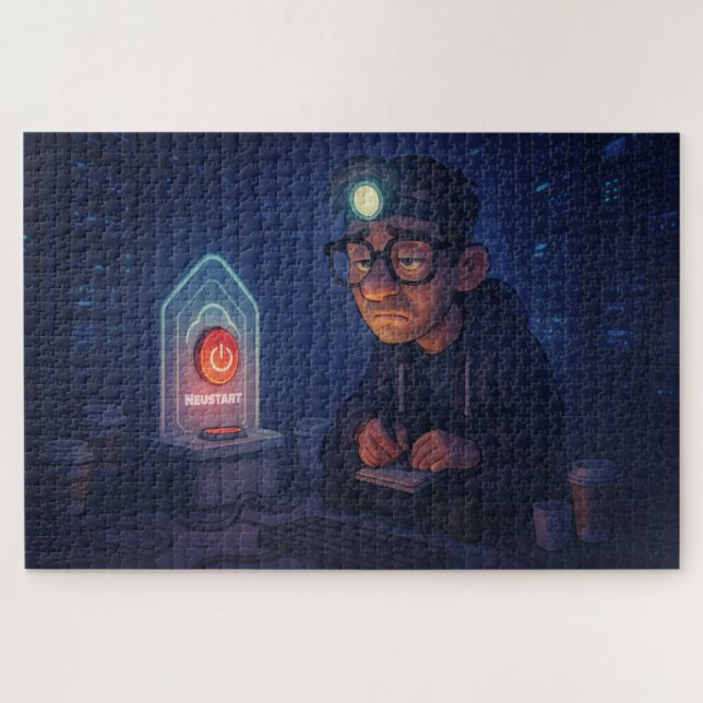 Quebra-cabeça Hast du schon neu gestartet? (Horizontal)