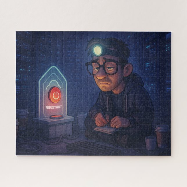 Quebra-cabeça Hast du schon neu gestartet? (Horizontal)