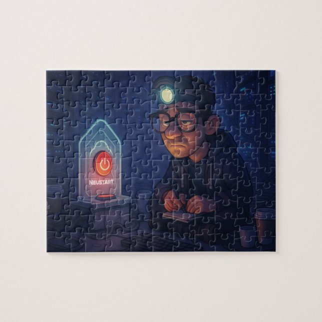 Quebra-cabeça Hast du schon neu gestartet? (Horizontal)