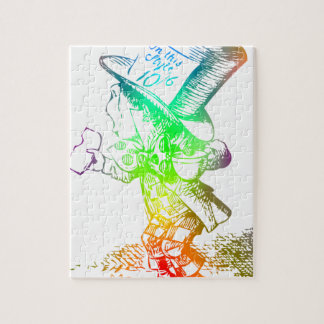 Quebra-cabeça Hatter louco psicadélico Alice Trippy