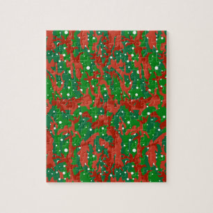 Quebra-cabeça Haus Da Camuflagem De Camo Xmas