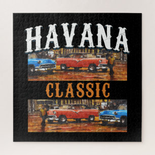 Quebra-cabeça Havana Classic - Arte Carro vintage Cubana