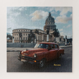 Quebra-cabeça Havana Cuba Carro Clássico Antigo