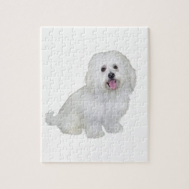 Quebra-cabeça Havanese (branco) (Vertical)