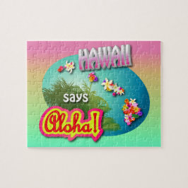 Quebra-cabeça Hawaii Diz Aloha!