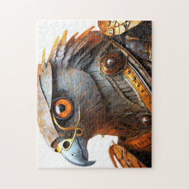Quebra-cabeça Hawk com armadura steampunk