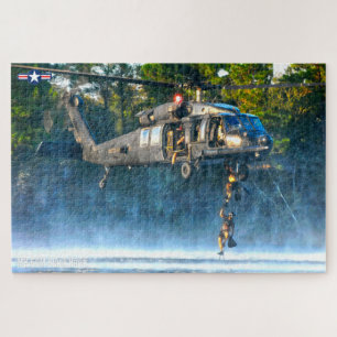 Quebra-cabeça HAWK PRETO MH60M (20x30 POLEGADAS)